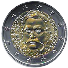 2015-Slovakia-2-euro-coin-200th-anniversary-of-the-birth-of-Ludovit-Stur