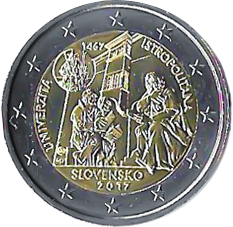 2017-Slovakia-2-euro-coin-550th-anniversary-of-the-opening-of-Universitas-Istropolitana